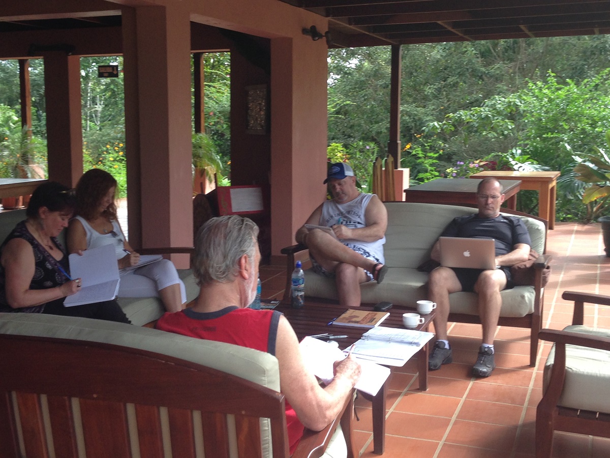 Writers at the retreat